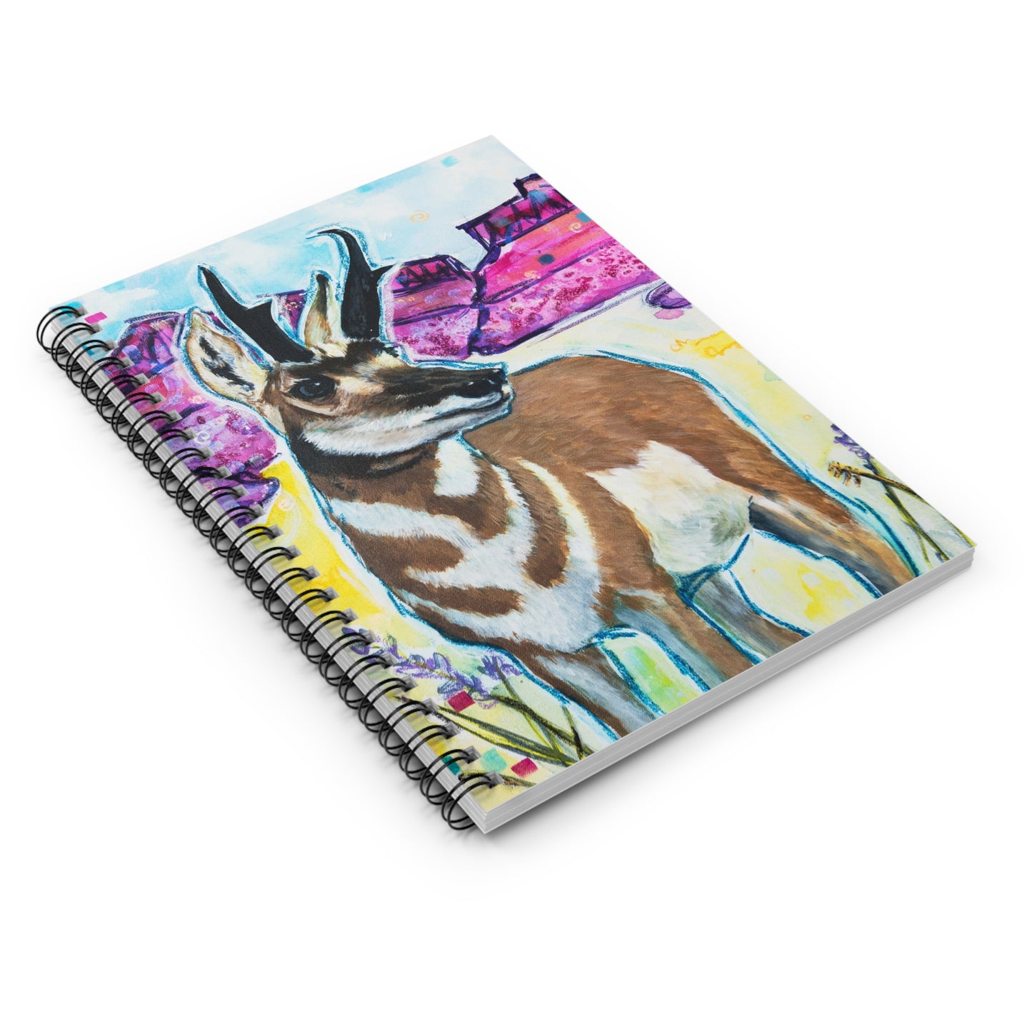 Antelope Fields - 6x8" Spiral Notebook - Ruled Line