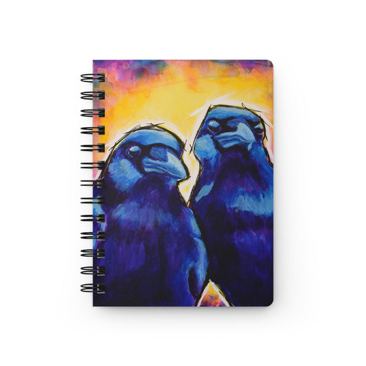 Gossiping Crows -  5x7" Spiral Bound Journal
