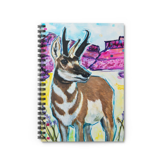 Antelope Fields - 6x8" Spiral Notebook - Ruled Line