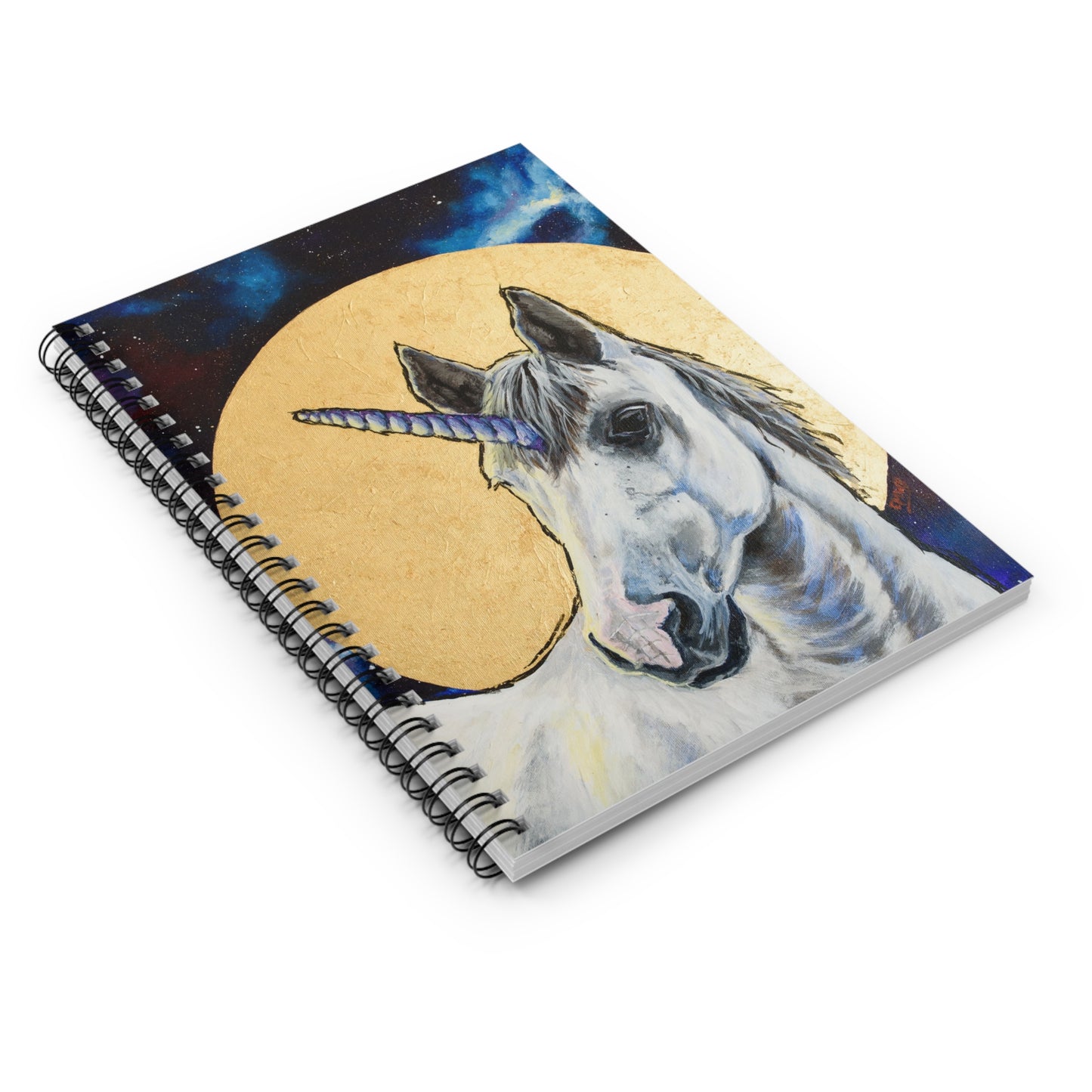 Cosmic Unicorn - 6x8" Spiral Notebook - Ruled Line