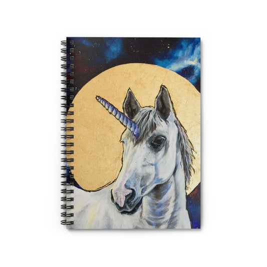 Cosmic Unicorn - 6x8" Spiral Notebook - Ruled Line